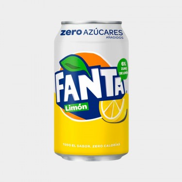 Refresco limon zero FANTA lata 33cl caja 24
