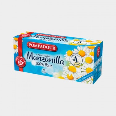 Infusion manzanilla POMPADOUR estuche 25 Unds
