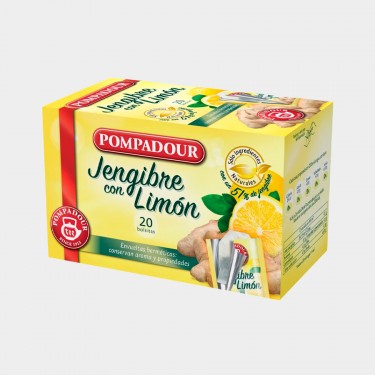 Infusion jengibre-limon POMPADOUR estuche 20 Unds