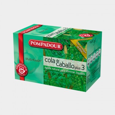 Infusion cola caballo plus 3 POMPADOUR estuche 20 Unds