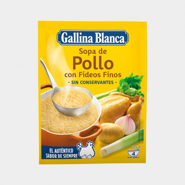 Sopa de pollo GALLINA BLANCA sobre 72g