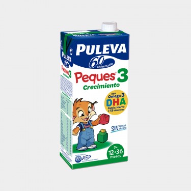 Leche de continuacion PULEVA PEQUES 3 brik 1L caja 6 