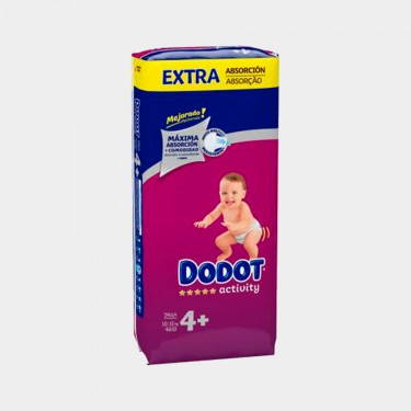 Pañales talla 4 (9-14kg) DODOT Activity 48 Unds