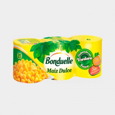 Maiz dulce BONDUELLE bote 140 gr Pack 3