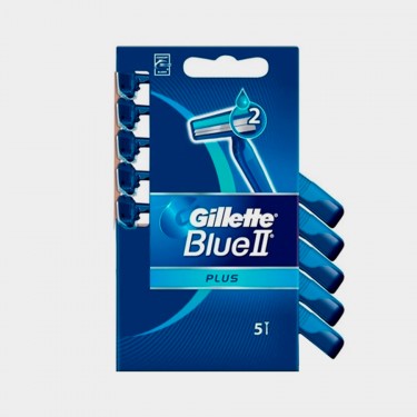 Maquinilla afeitar Blue II plus GILLETTE pack 5 Unds