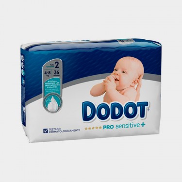 Pañales talla 2 (4-8kg) DODOT Sensitive 39 Unds