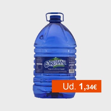 Agua OROTANA lote 20 garrafas 8 litros