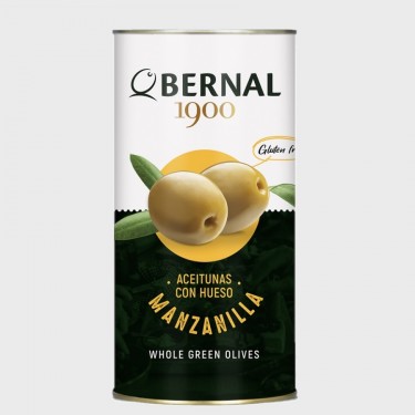 Aceitunas manzanilla BERNAL 800g 160/180