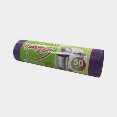Bolsa basura resistente CAMPOS ELISEOS rollo 10 Unds-50L