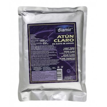 Atun claro aceite girasol  chef DIAMIR bolsa 1kg