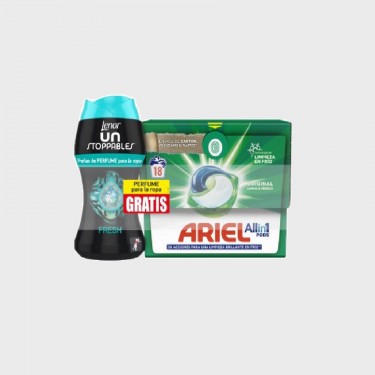 Detergente ARIEL todo en 1 capsulas 18 +leonor fresh