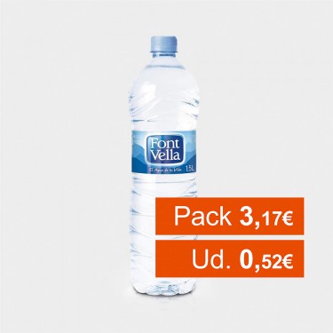 agua font vella 1500x6 lote 5 packs