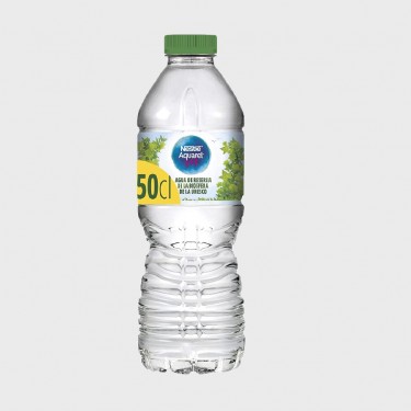 Agua NESTLE AQUAREL botella PET 1/2L caja 24