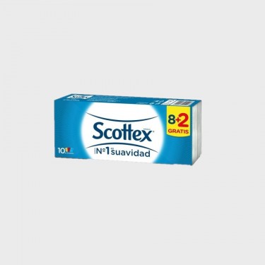Pañuelos bolsillo SCOTTEX paquete 8+2 Unds