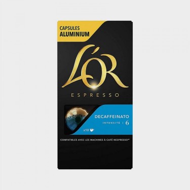 CAFE L'OR DESCAFEINADO PACK 10 UNI