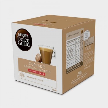 UNIDAD DOLCE GUSTO CORTADO DESCAFEINADO X16