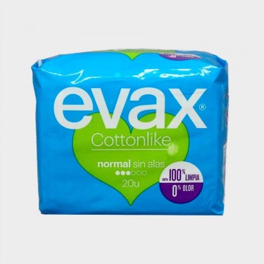 UNI. EVAX COTTONLIK COMPRESAS NORMAL SIN ALAS X20