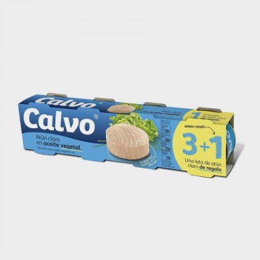 PACK 3 ATUN CALVO ACEI.VEG 3+1 RO 80 GR