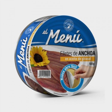 ANCHOAS EL MENU 515 g. AC GIRASOL