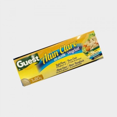 PACK 3 ATUN CLARO GUEST PACK 80GR AC VEG.