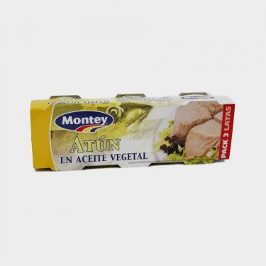 PACK 3 ATUN MONTEY 80G LATA ACEI.VEG