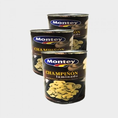 PACK 3 MONTEY CHAMPIÑON LAMINADO 1/4