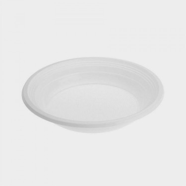 L.PLATO PLASTICO HONDO 20,5CM X 100 UNIDADES