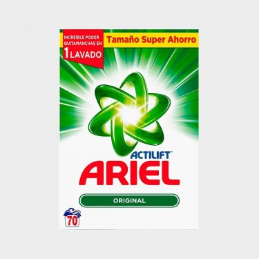 UNIDAD ARIEL POLVO MALETA REGULAR (70 LAV)