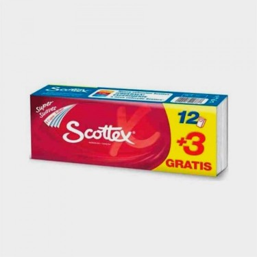 UNIDAD PAÑUELO SCOTTEX BOLSILLO 12+3 UD