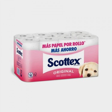 PAPEL HIGIENICO SCOTTEX 16 ROLLOS