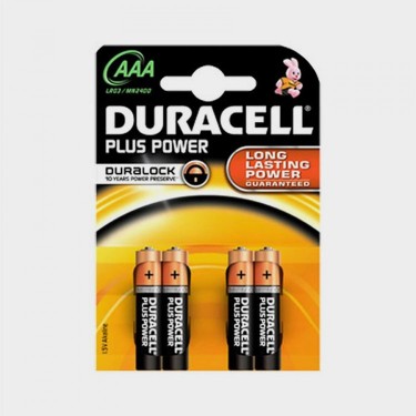 UNIDAD PILAS DURACELL PLUS POWER (AAA) 4UD