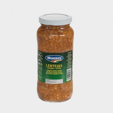 UNIDAD LENTEJA NATURAL TARRO 580ML MONTEY