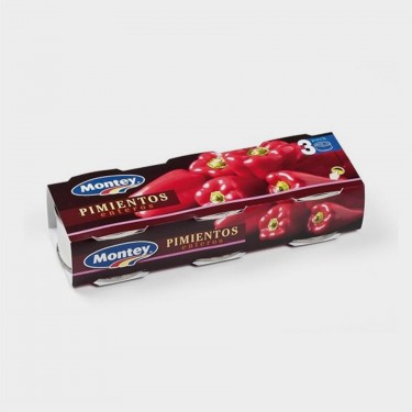 UNIDAD PACK-3 PIMIENTO MORRON 1/8 MONTEY